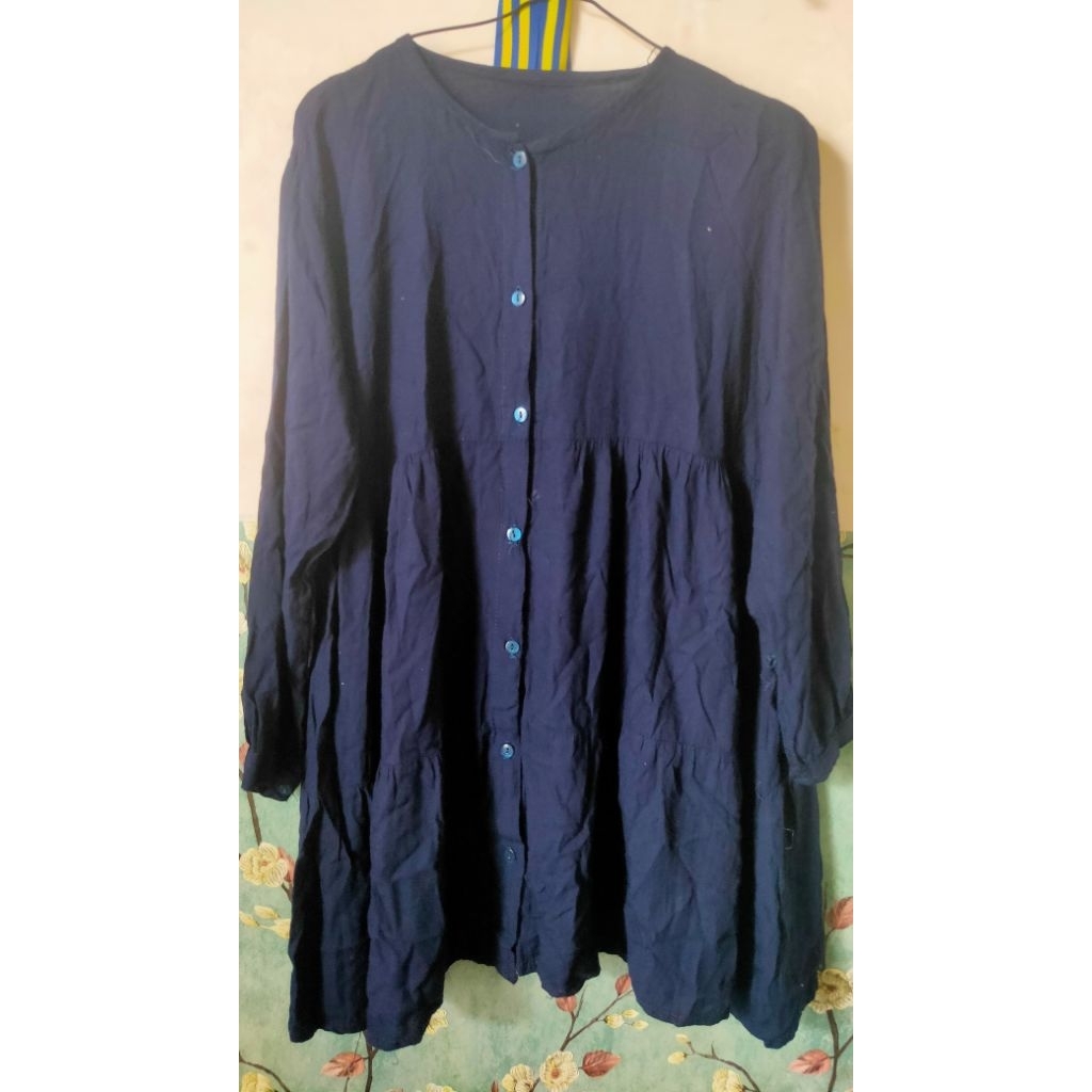 Preloved blouse navy