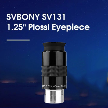 Lensa Okuler Teleskop 1.25 Inch 1.25Inch Eyepiece Multi Coated 48 Degree Hitam SV131 SVBONY