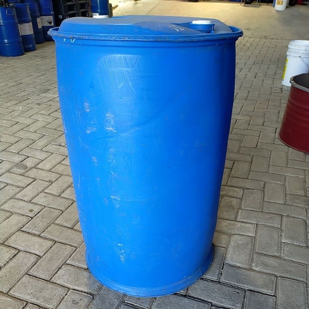 tong plastik 200liter .bahan hdpe tahan banting tahan cuaca.untuk drum apung.tandon air.dan wadah te