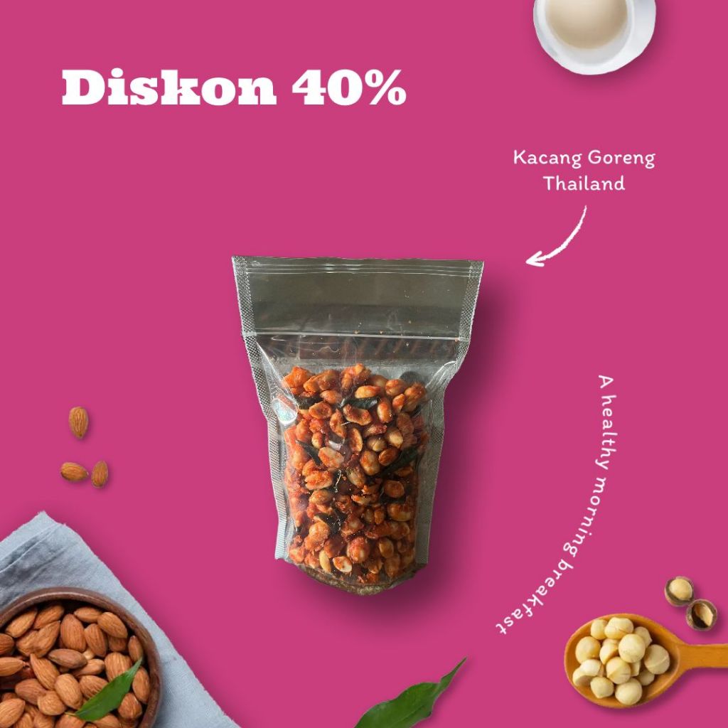 

Kacang Thailand Pedas Daun Jeruk – Snack Renyah Gurih, Rasa Khas Thailand