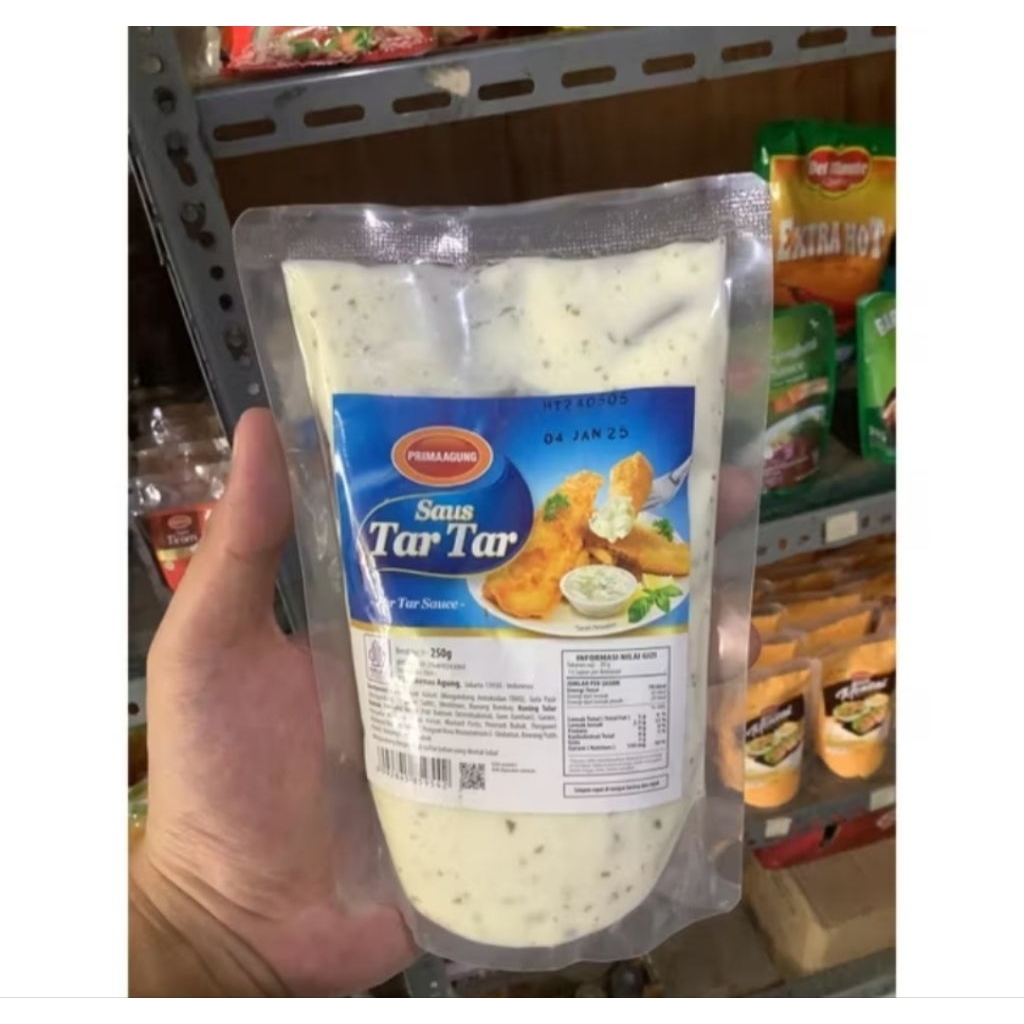 

Saus Tartar Prima Agung – Kemasan 250g, Cocok untuk Hidangan Seafood dll