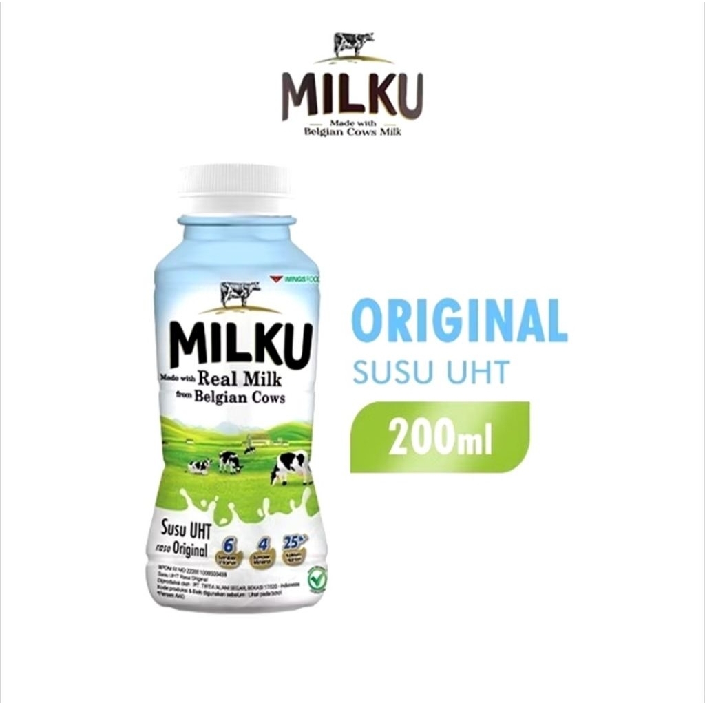 

Susu Milku Original Putih Botol