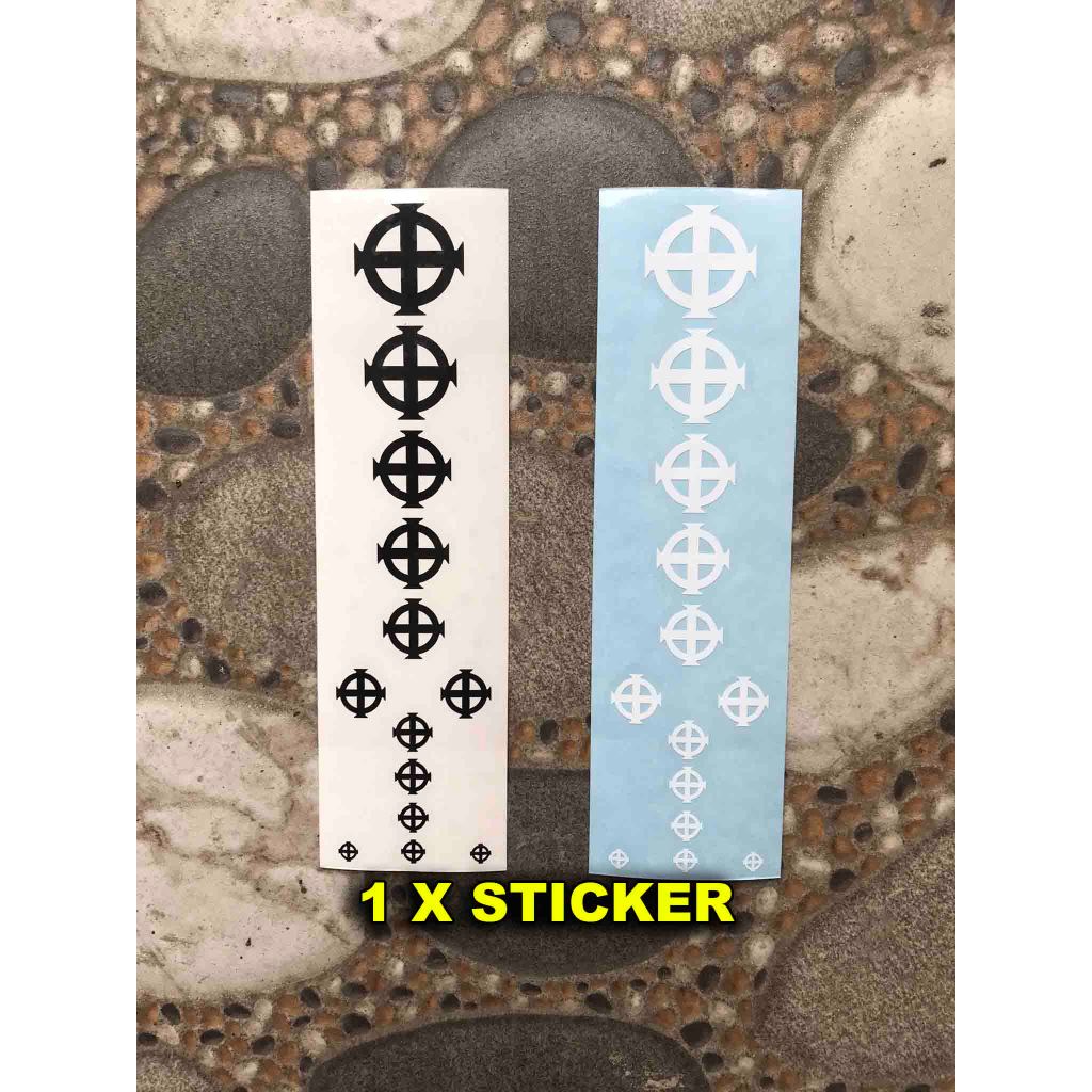 Sticker Inlay Gothic Symbol Epiphone Fingerboard Akustik Elektrik Folk Hollow Gitar or Bass