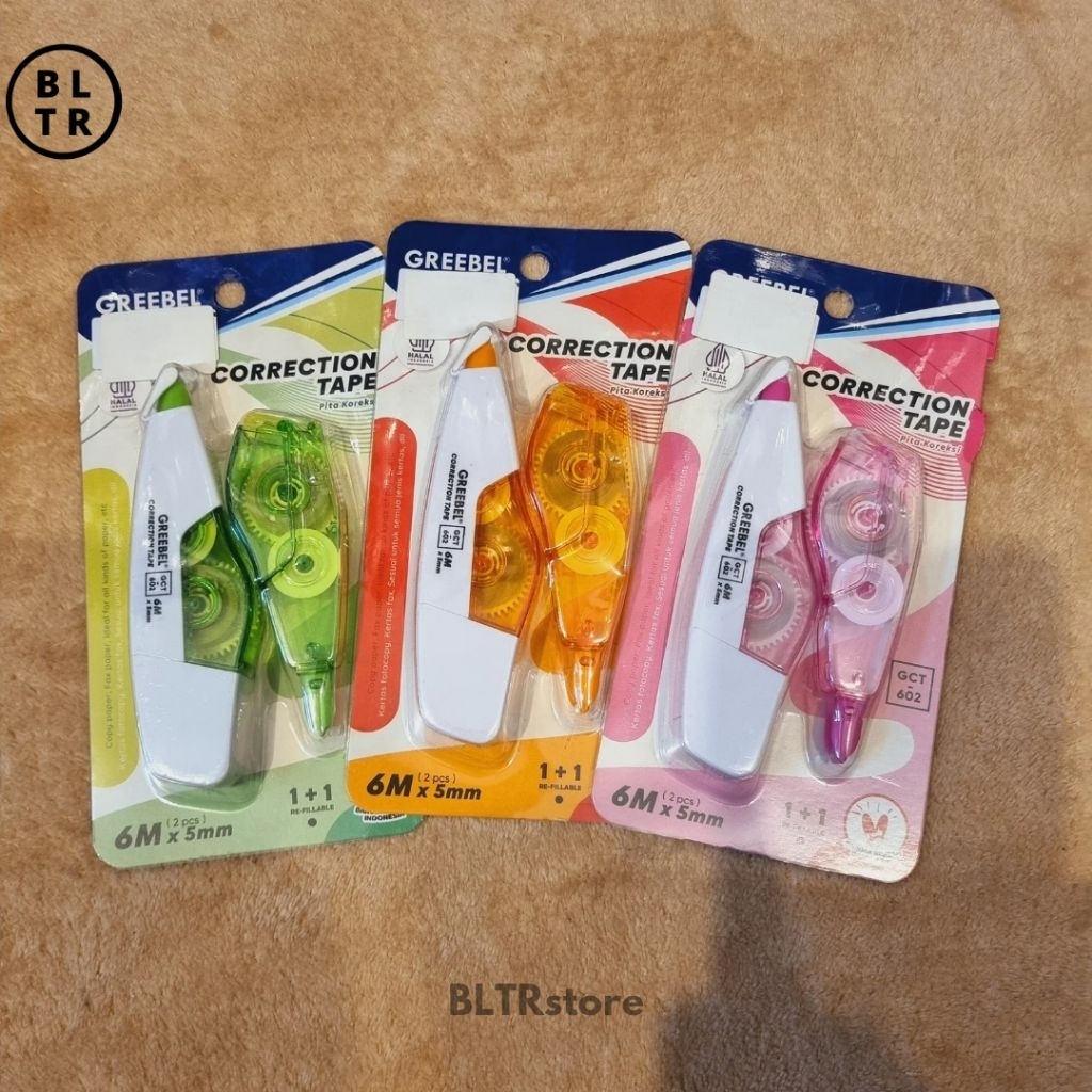 

PCS//TIP X KERTAA GREEBEL // STIPO KERTAS GREEBEL (GCT602) // CORECTION TAPE REFILL // NEW ORIGINAL
