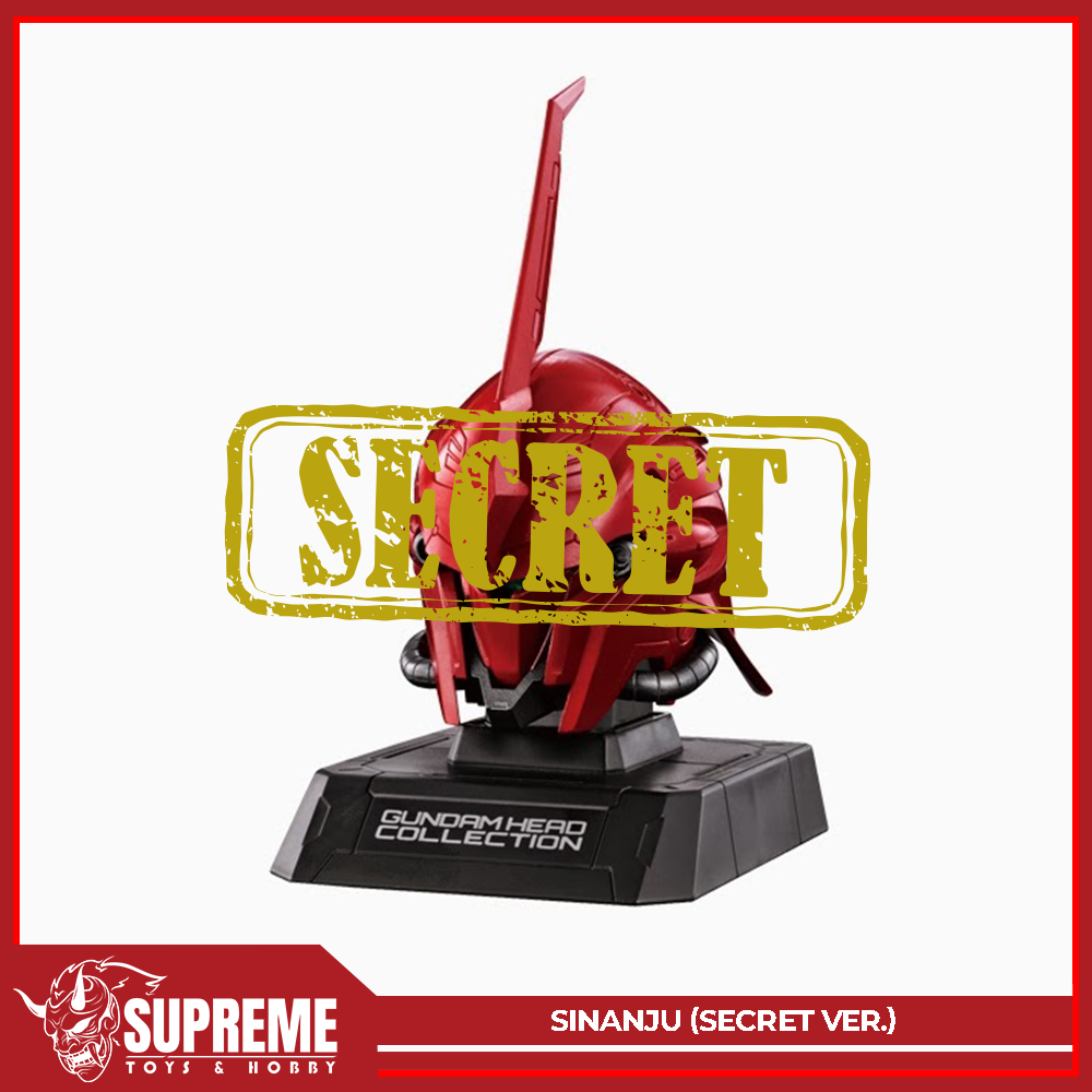 MasColle Gundam Head Collection Vol. 4 - MSN-06S Sinanju Secret Ver. Battle Damage ( Green Luminous 