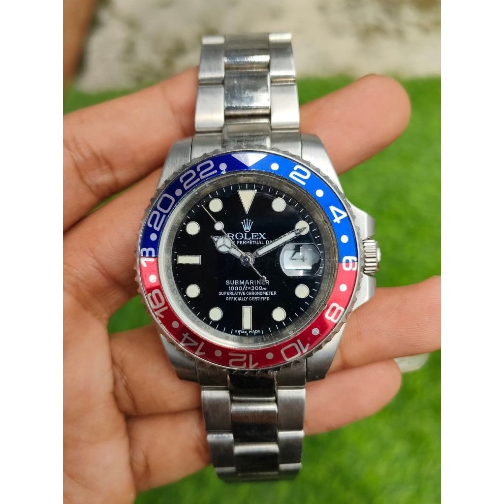 jam rolex Submariner pepsi bezel Automatic