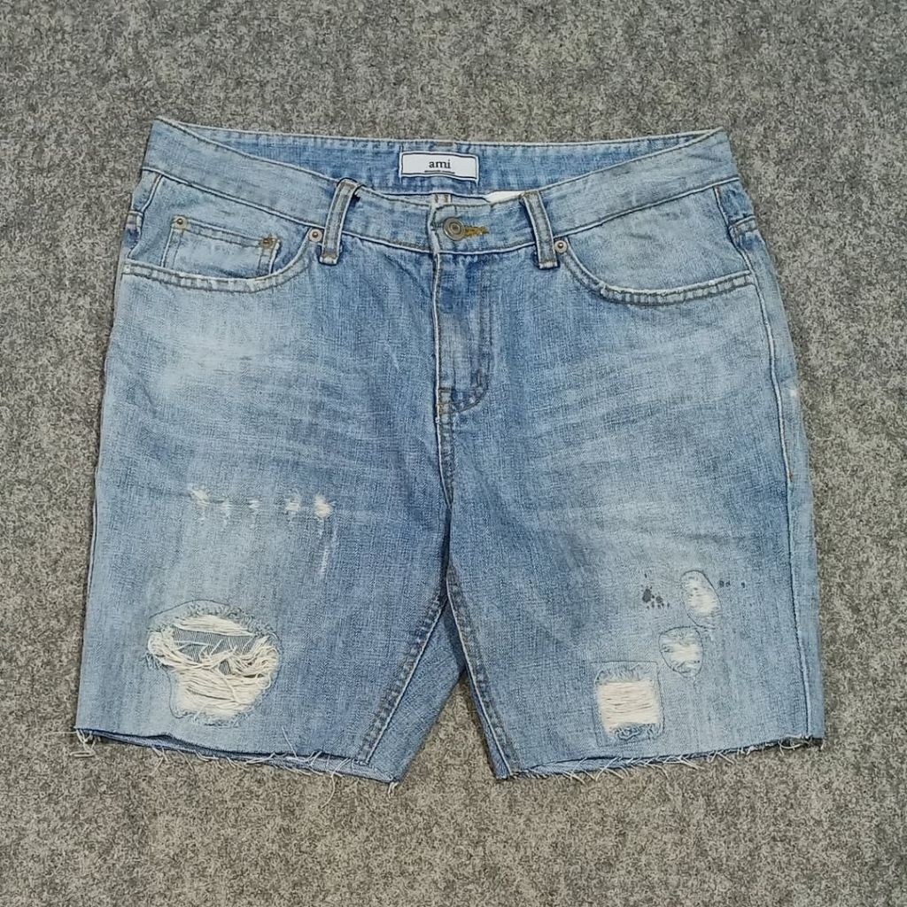 celana pendek ripped jeans pria AMI size 29 second