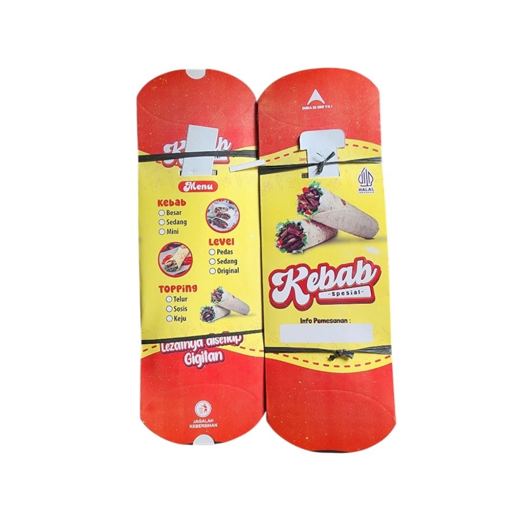 

kemasan bungkus kebab jumbo/kertas kebab/wadah kebab