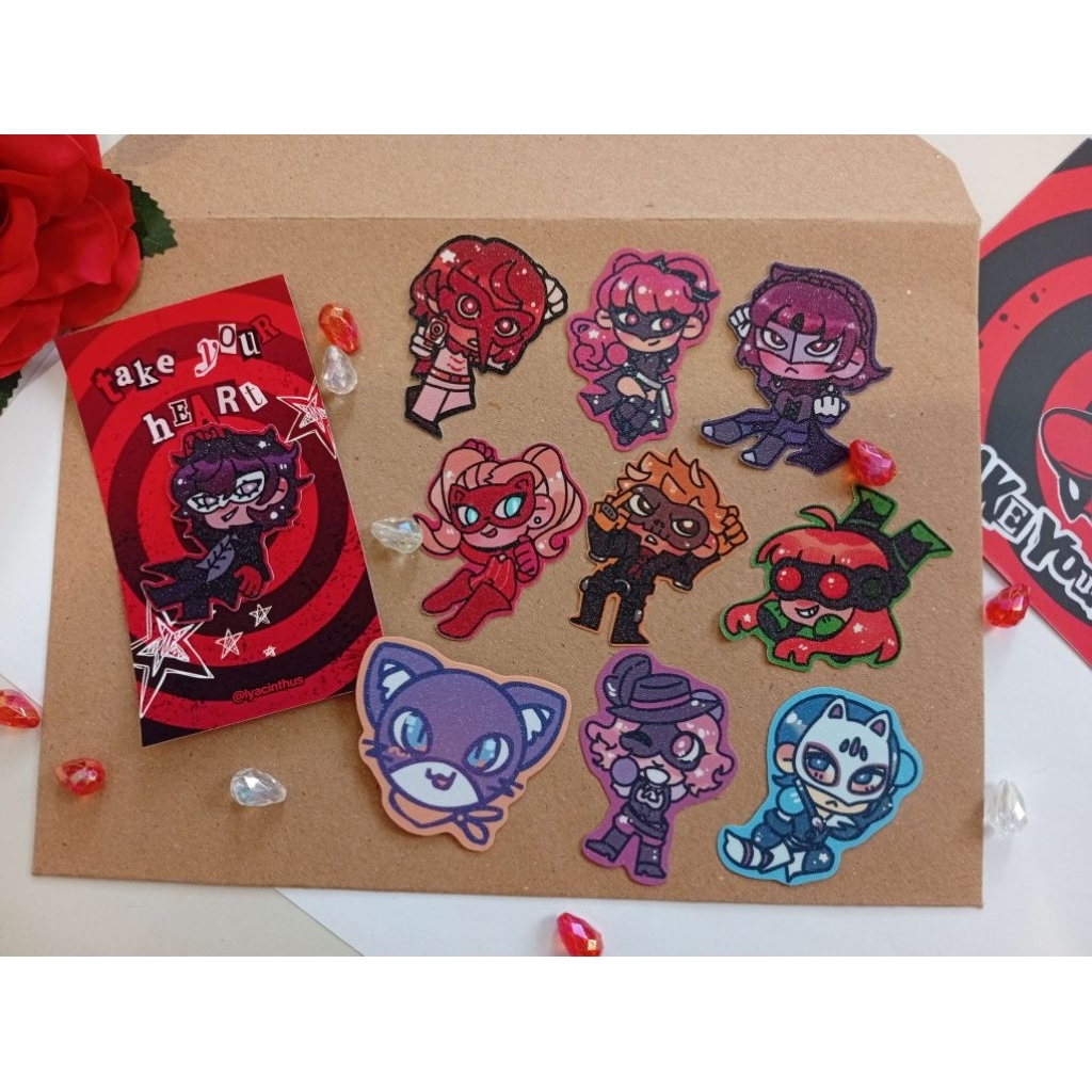 

Persona 5 Royal Glitter Die Cut Stickers Fanmerch