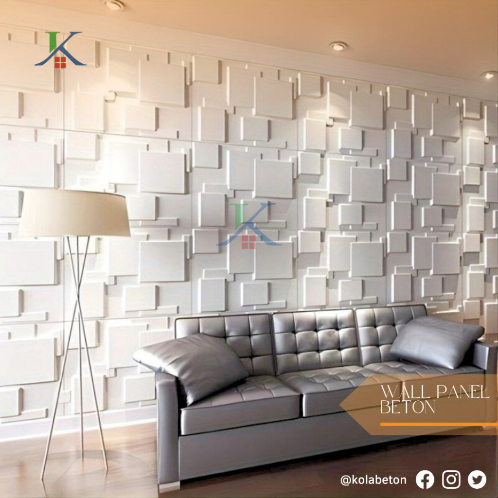 [Beton Kita] Wall Panel 3D Beton/Roster Tempel Dinding/Dekorasi Dinding