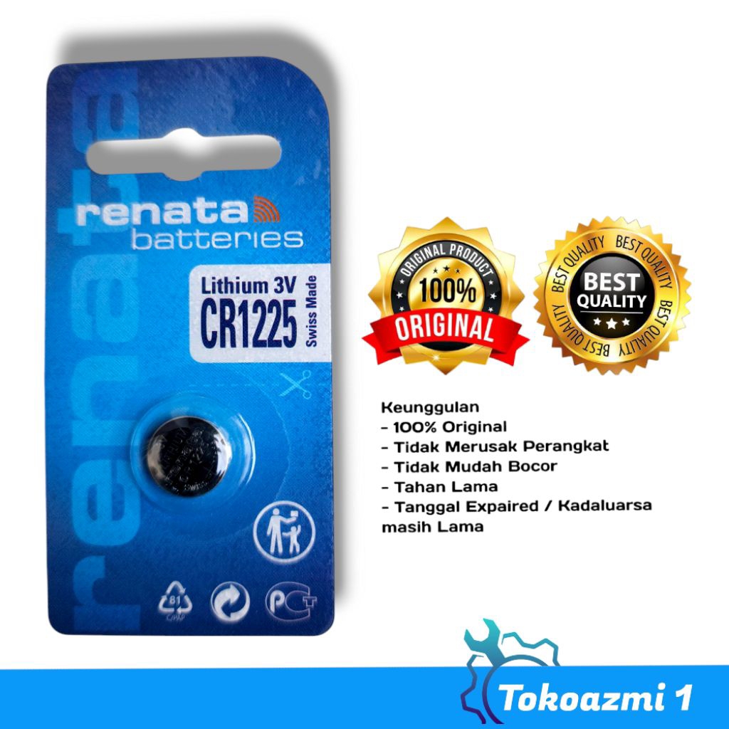 Baterai CR1225 Original Renata Battery Lithium 3v CR 1225