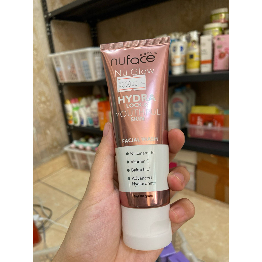 nuface Nu Glow Hydra Lock & Youthful Skin Facial Wash | Sabun Cuci Muka nuface