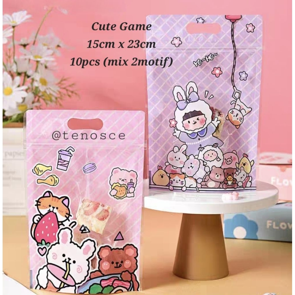 

5pcs 10pcs Plastik Zip Pouch Tebal Stand Lock Cookies Souvenir Permen Cokelat Kue Kering Snack Kemas Klip Zip LockKantong Gift Kado Ultah Anak Hadiah Natal Imlek Konien Lucky Cat