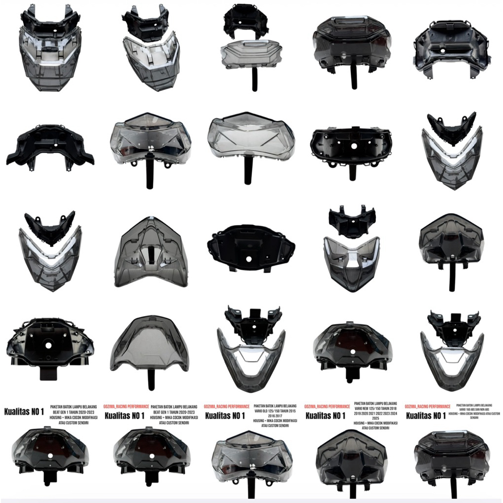 paket lampu batok belakang dan Mika lampu belakang motor matic Vario 125 vario 150 vario 160 beat ge