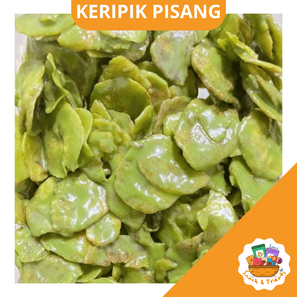

Keripik Pisang Lumer Matcha Green Tea Meleleh Enak 50g
