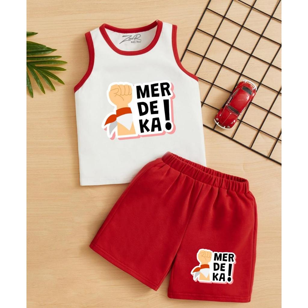 Setelan Anak Merah Putih Kaos Anak Merah Putih Pakaian Merah Putih