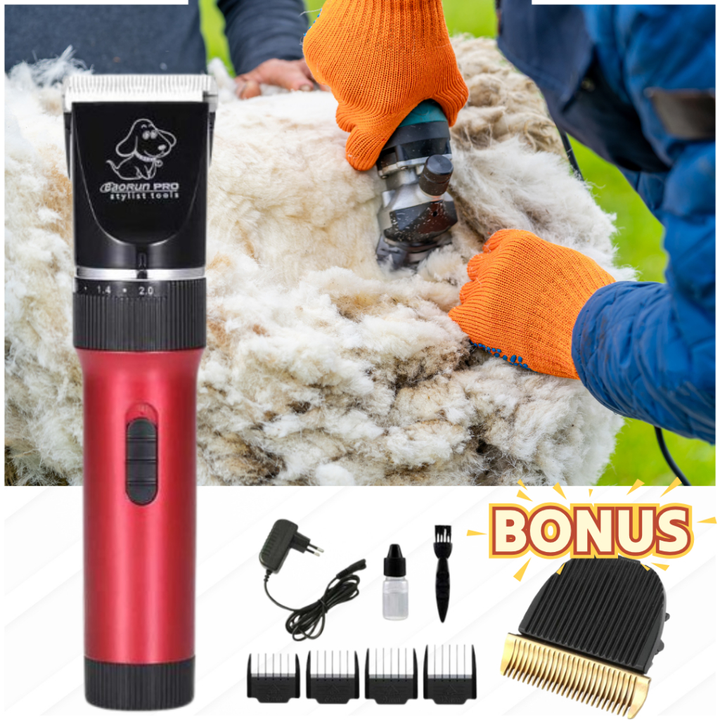 PROMO BAORUN P6 Alat Mesin Cukur Kambing Domba Elektrik Tanpa Kabel di Cas