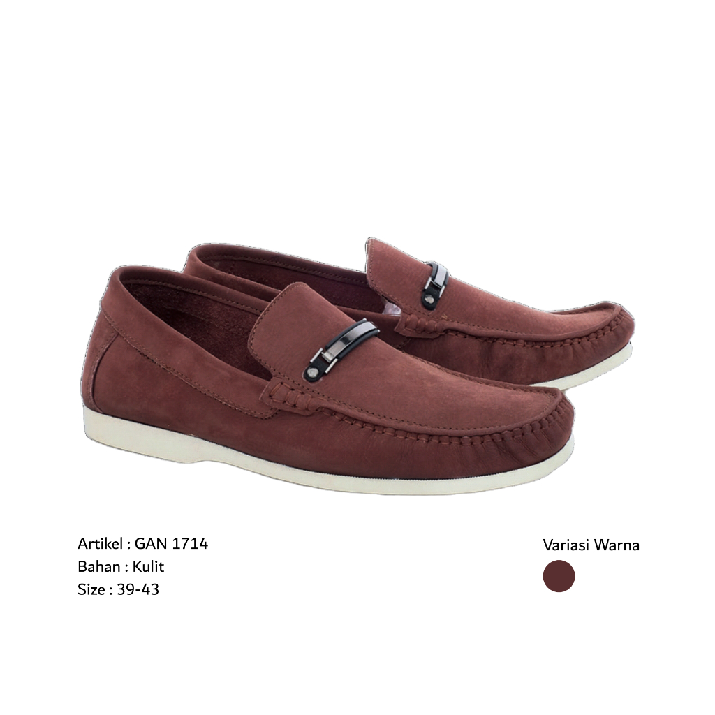 GARSEL Sepatu Loafers Kulit Pria | Casual Loafers