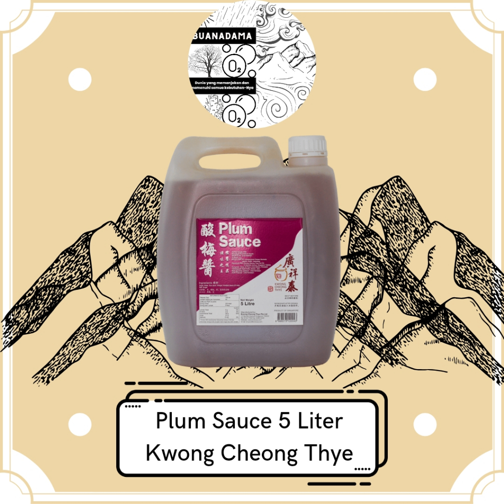 

Plum Sauce 5L "KCT" / Saus Plum / Kwong Cheong Thye / Saus Buah Plum