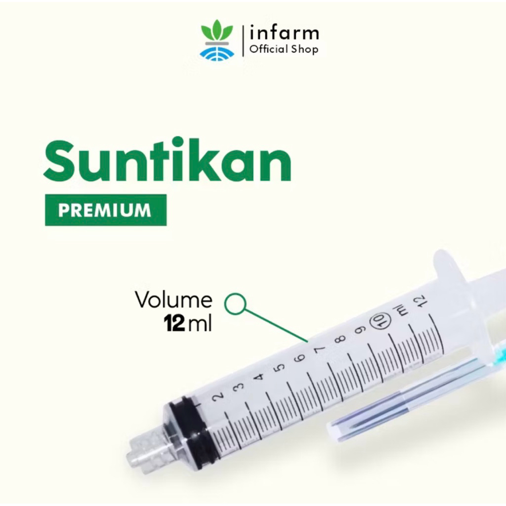 Infarm _ Suntikan Takaran Nutrisi AB Mix Hidroponik 10 ML