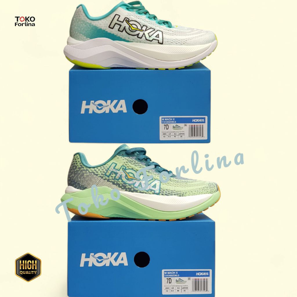 Hoka Mach X/sepatu hoka wnaita/sepatu sport hoka mach x size 37-40