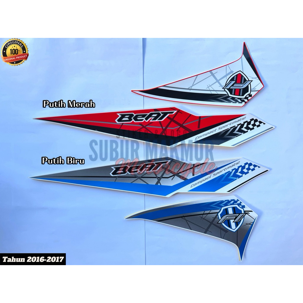 STIKER STRIPING LIS BODY BEAT 2016-2017 FULL SET ORI