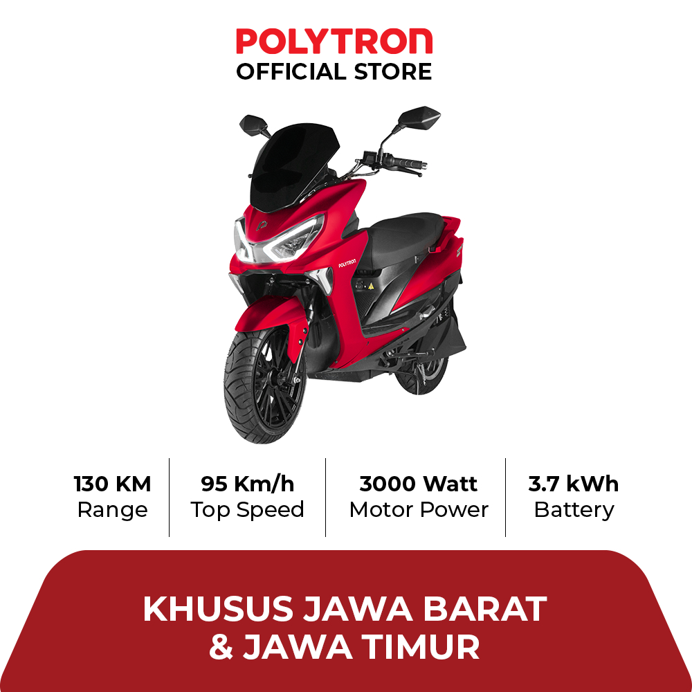 SUBSIDI POLYTRON Fox R Sepeda Motor Listrik - OTR Jawa Barat & Jawa Timur