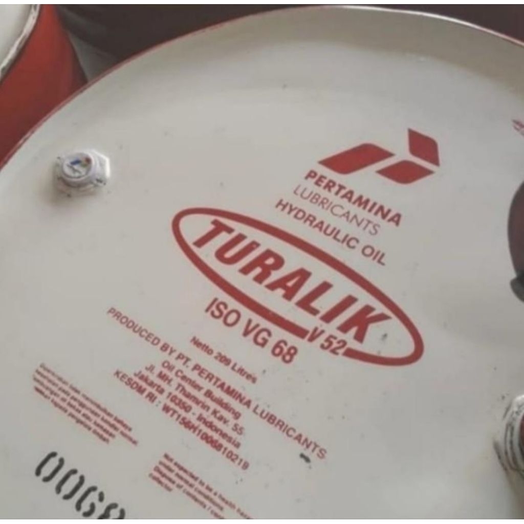 OLI ECERAN PERTAMINA TURALIK 52 / 43 VG-68 /OLI 10 HYDROLIC 1 Liter