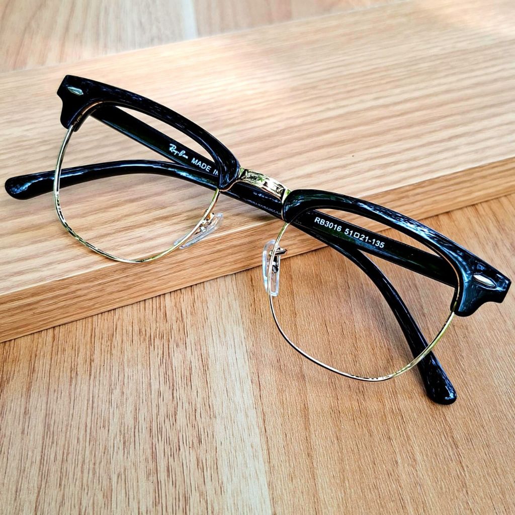 Frame Kacamata Pria Dan Wanita Model Oval Bahan Titanium