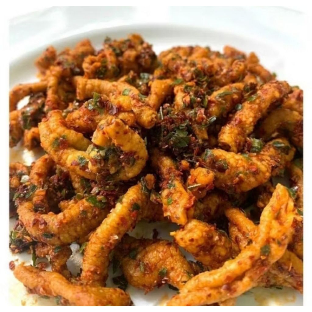 

Usus krispy pedas daun jeruk/ usus krispy viral/ usus krispy renyah kriuk