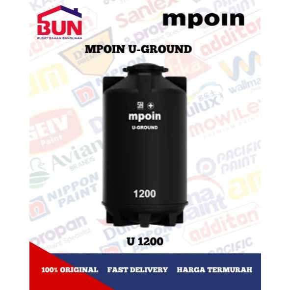 Toren / Tangki Air Tanam Mpoin U-Ground 1200 Mpoin Uground 1200