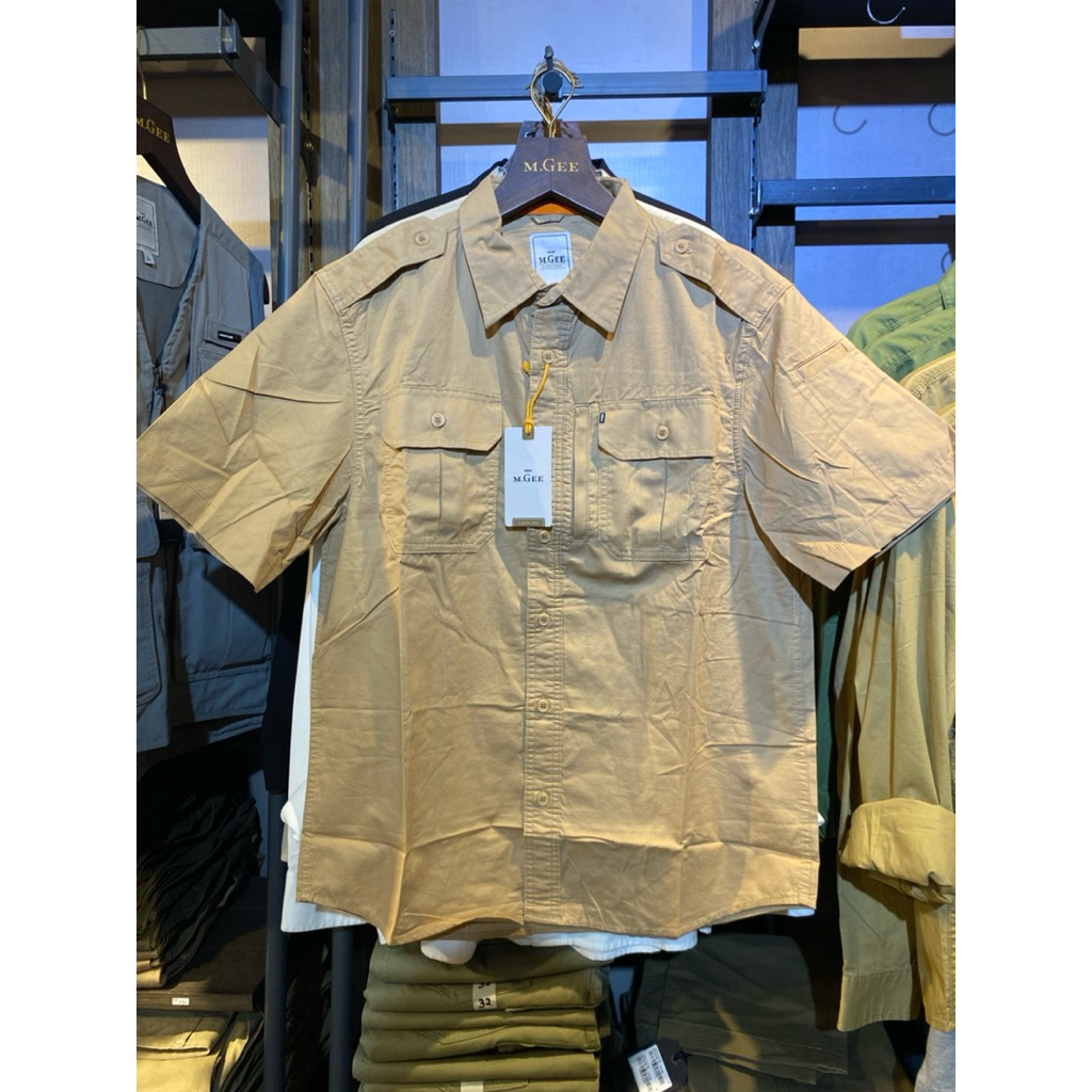 Kemeja Lengan Pendek tactical Outdoor Pria bahan Katun Original MGEE RANGER C028 KHAKY