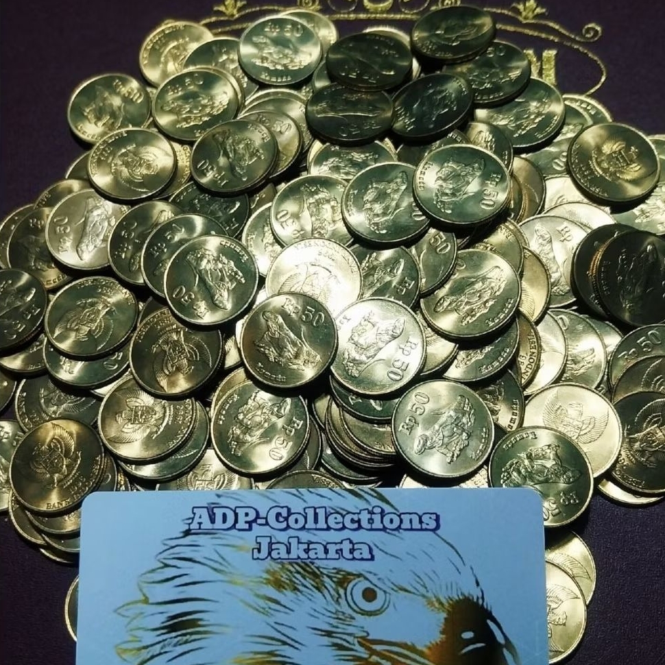 Koin 50 rupiah komodo 1996 UNC luster