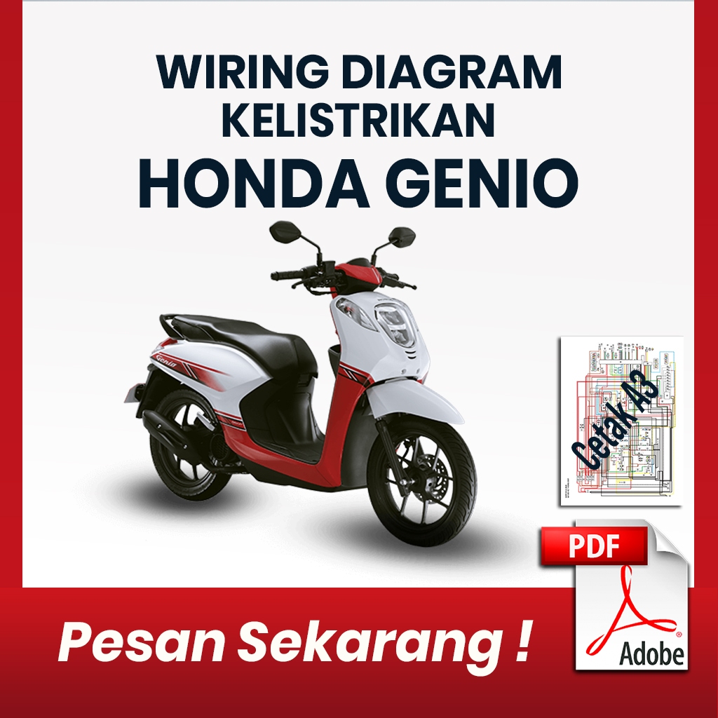 Honda Skema Diagram Jalur Kabel Kelistrikan Honda Genio