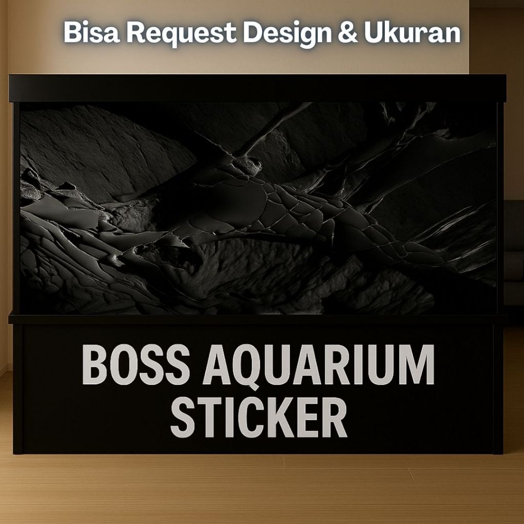Boss Background Wallpaper Aquarium Rock Batu Hitam