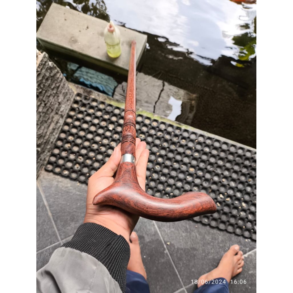 terbuat dari bahan kayu galih asem tongkat teken galih asem 1 meter