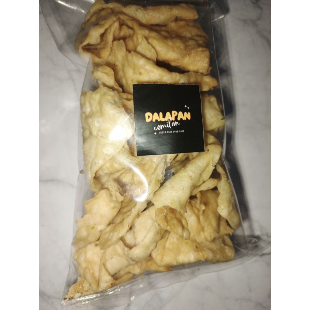 

KERIPIK PANGSIT / KERIPIK BAWANG ENAK & GURIH (200GR)