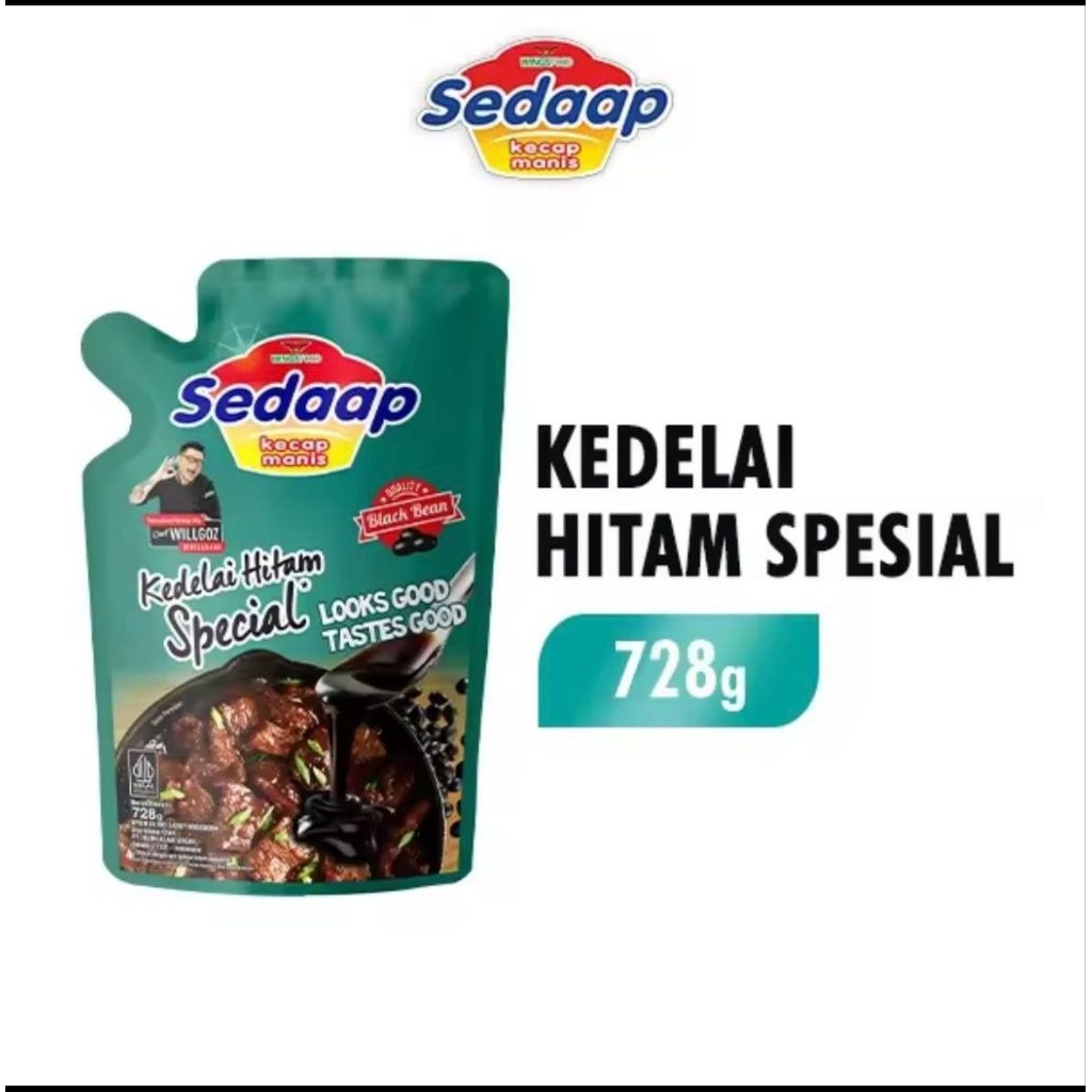 

Kecap Sedaap 728g (non piring)
