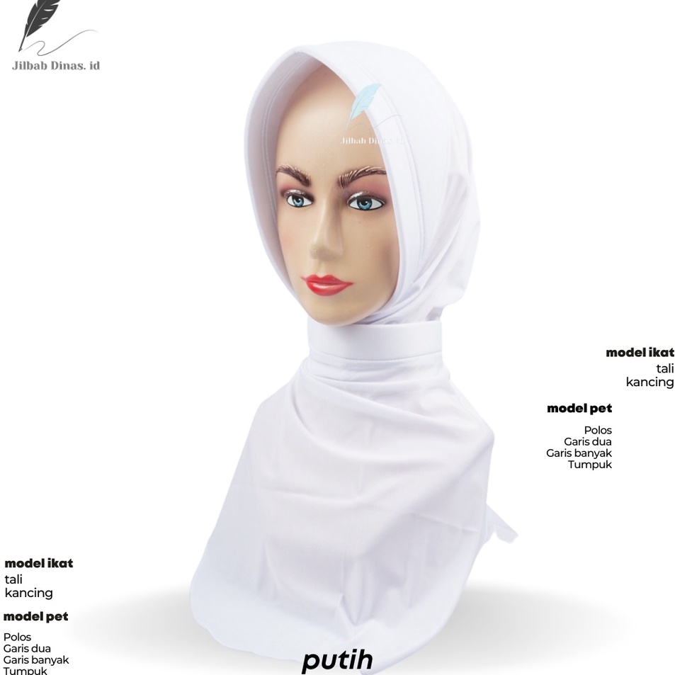 Promo Jilbab Dinas Putih PerawatBidan Bahan Adem Perawatbidan Satpol PP Bayangkari Darmawanita