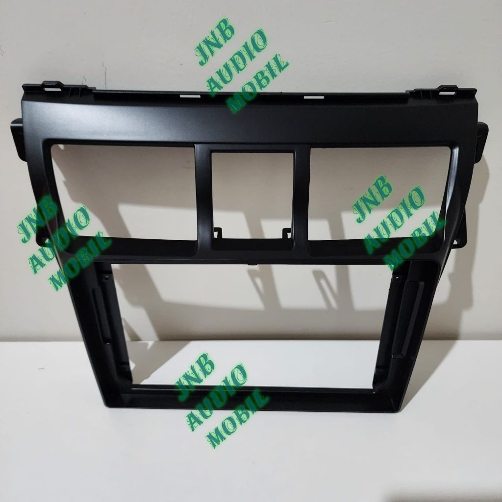Frame head unit tv mobil android 9 inch mobil toyota vios 2008-2012 hitam