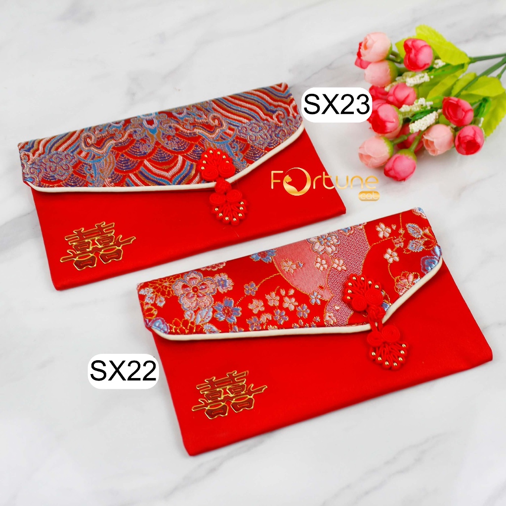 

Angpao Kain Sangjit Kawinan Wedding Ukuran Standar Dompet Tebal Premium