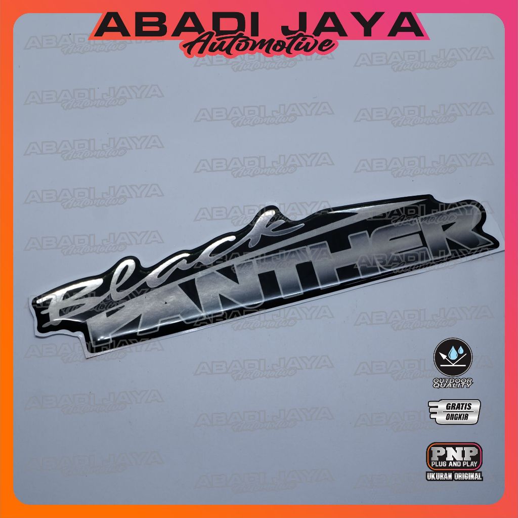 Emblem Timbul Isuzu Black Panther / Emblem Black Panther / Emblem Isuzu Panther Limited Edition