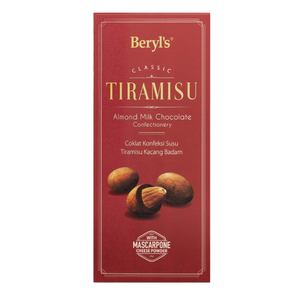 

Beryl's Classic Tiramisu Almond Milk Chocolate Confectionery 200g