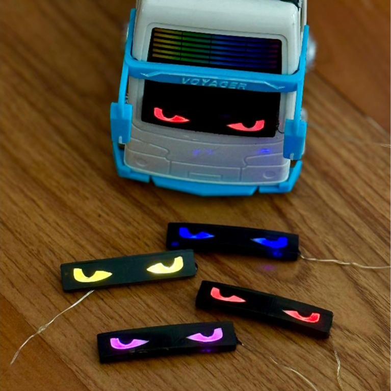 Miniatur Strobo Mata Dan Rotator Miniatur Mata Mobil dan Bus Miniatur LED 4Warna