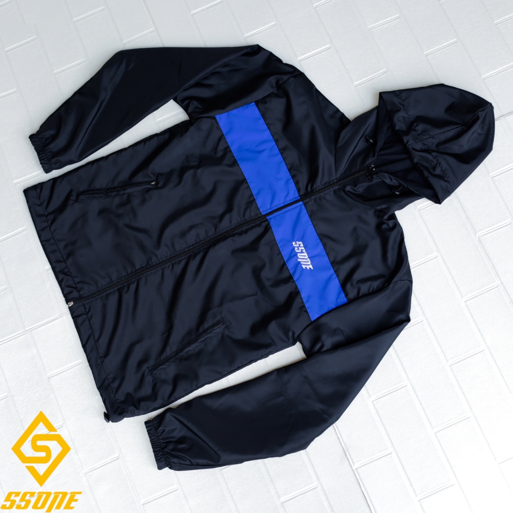 Jaket Parasut Olahraga Ringan Nyaman Joging Parasut Pria/Wanita Waterproof