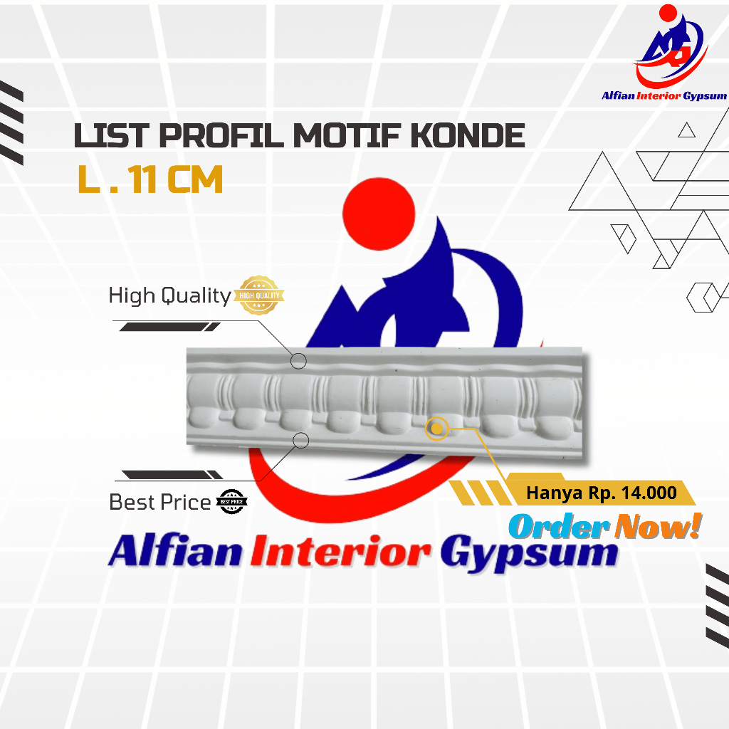 List Profil Gypsum Motif Konde