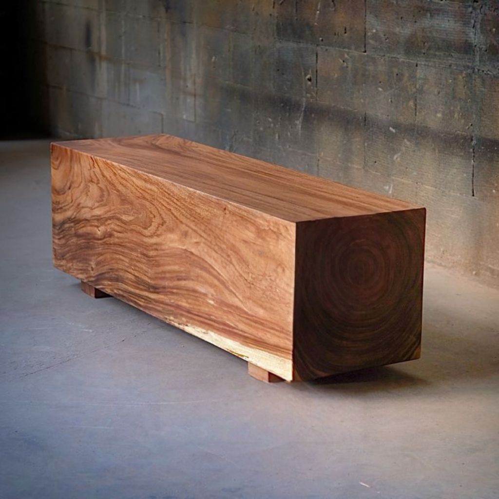 Bangku Balok Kayu Trembesi Solid