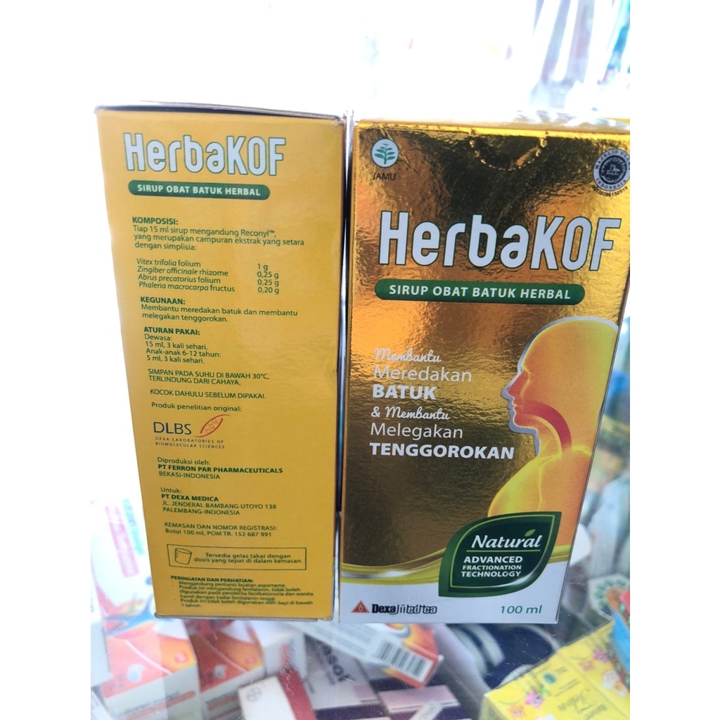 Herbakof Obat Batuk Berdahak Obat Batuk Tidak Berdahak Obat Batuk Kering Obat Batuk Herbal