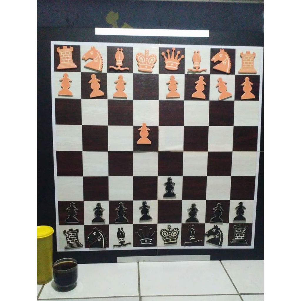 chess set papan catur peraga magnet besar