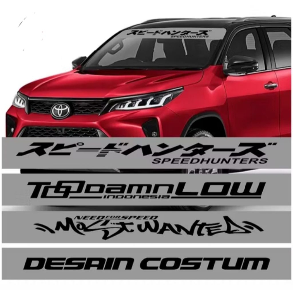STIKER KACA MOBIL CUSTOM/ variasi kaca mobil/ stiker nama buat kaca mobil